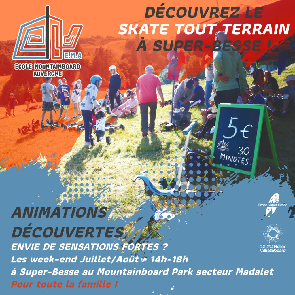 Ecole de Mountainboard Auvergne - animation découverte